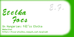 etelka focs business card